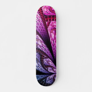 Lavish Lila Fractal Design Digital Art Mini Skateboard Bräda 18,5 Cm