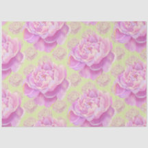 Lavish Peony på blek grönt