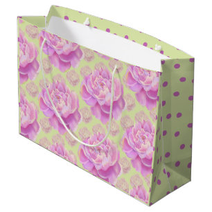 Lavish Peony på blek grönt