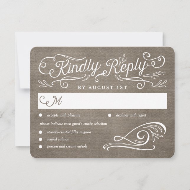 Lavish Scrollss Editable Färg Bröllop OSA Card (Framsida)