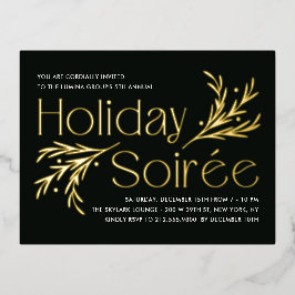 Lavish Soirée Foil Helgdag Call Postcard