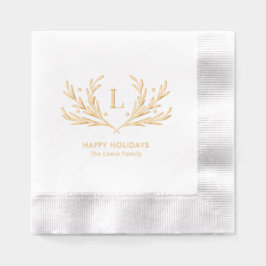 Lavish Soirée Julfest Foil Napkins