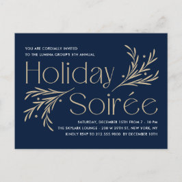 Lavish Soirée Julfest Inbjudan - vykort
