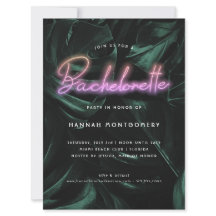 Lavish Tropical Handflatan | Neon Ljus Bachelorett