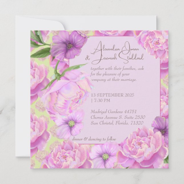 Lavish Wedding-inbjudan Inbjudningar (Framsida)