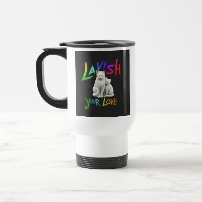 "Lavish Your Kärlek" resekaffe mug Resemugg (Vänster)