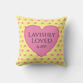 LAVISHLY LOVED Rosa Heart Kudde