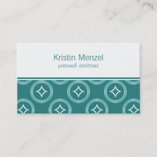 Lavishly Romantic Affärskort, Teal Visitkort