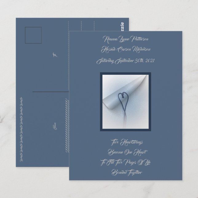 LavishlyOn 2 Heartstrs 2 sidor 1 Life tillsammans Vykort (Fram/baksida)
