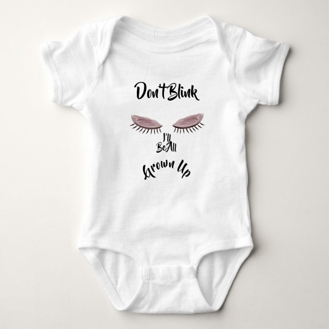 LavishlyOn Blink, jag ska växa upp Baby T Shirt (Framsida)