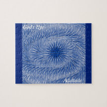 LavishlyOn Monogram Färg Tvättar Blå Guds Öga