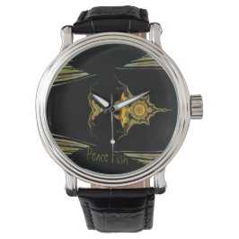 LavishlyOn Peace Fish Watch med flera Färgader Armbandsur