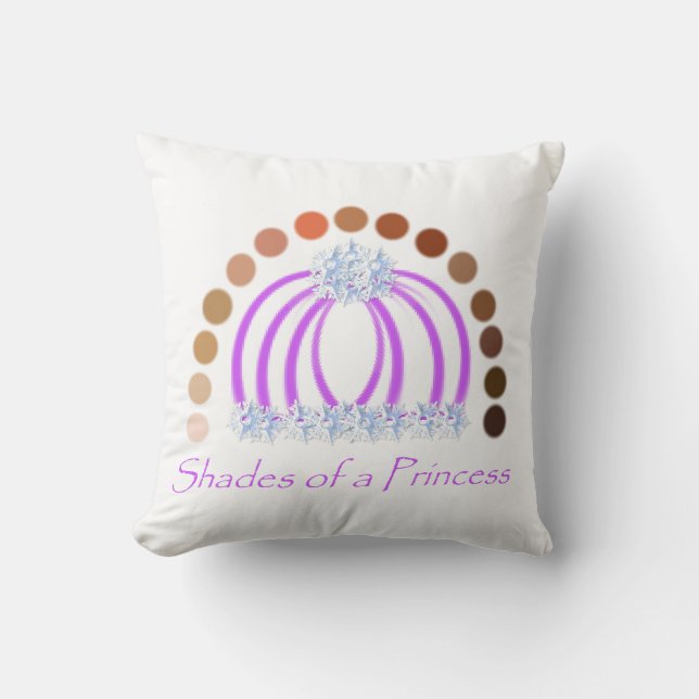 Lavishlypå en prinsessa-skugga. kudde (Framsida)