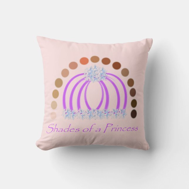 Lavishlypå en prinsessa-skugga. kudde (Framsida)