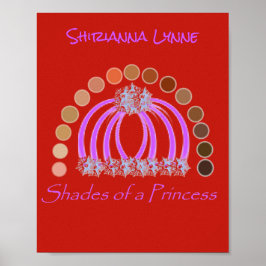 Lavishlypå en prinsessa-skugga. poster