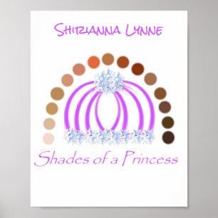 Lavishlypå en prinsessa-skugga. poster
