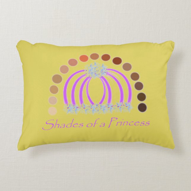 Lavishlypå en prinsessa-skugga. prydnadskudde (Framsidan)