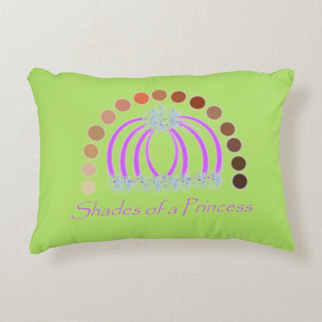 Lavishlypå en prinsessa-skugga. prydnadskudde (Framsidan)