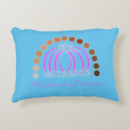 Lavishlypå en prinsessa-skugga. prydnadskudde