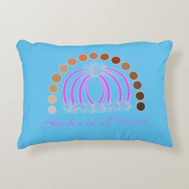 Lavishlypå en prinsessa-skugga. prydnadskudde (Framsidan)