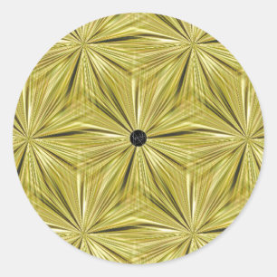 LavishlyPå Guld diamantskärningsförslutning Runt Klistermärke