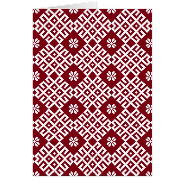 Laviskt gammalt patroner hälsningskort (Framsidan)