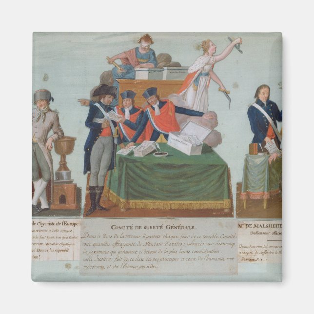 Lavoisier, Comite de Surete Generale Magnet (Framsidan)