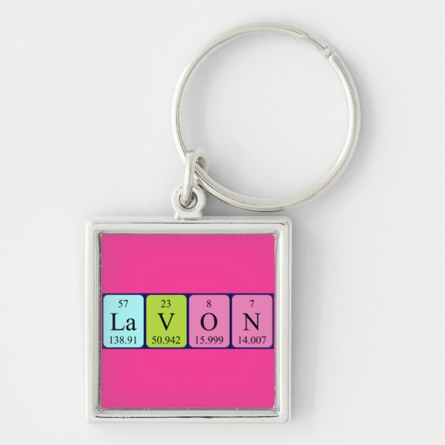 Lavon Periodisk bord namn nyckelring (Framsidan)