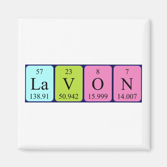 Lavon Periodisk magnet bord namn (Framsidan)