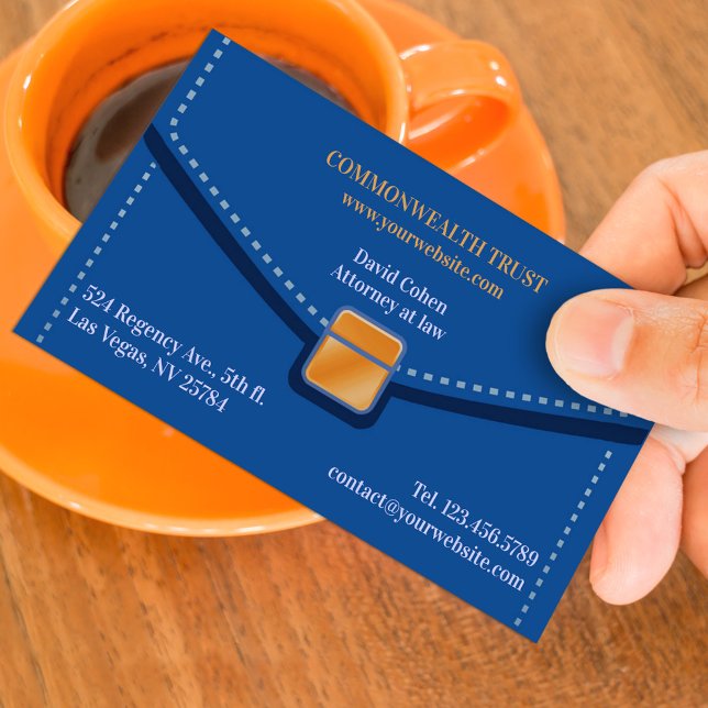 Law Briefcase Affärskort Visitkort (Skapare uppladdad)