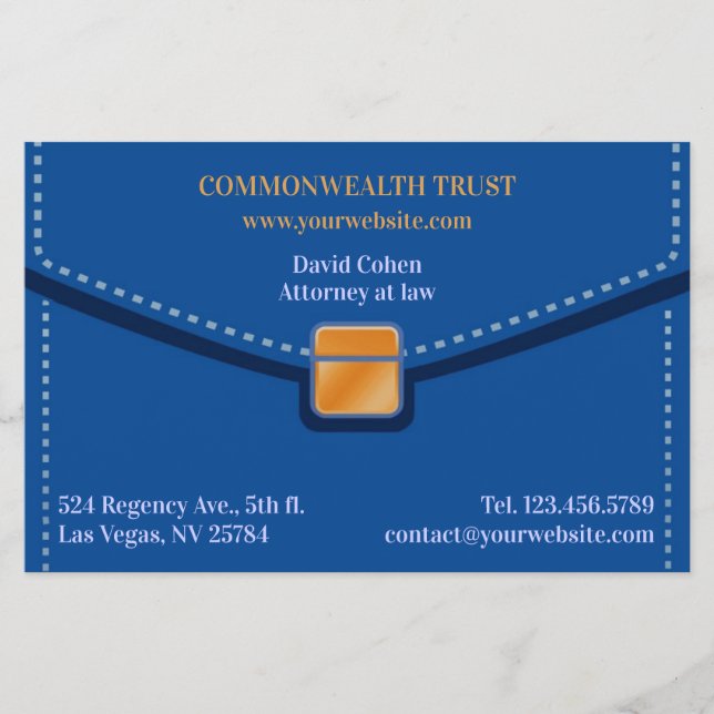 Law Briefcase Flygblad (Framsidan)