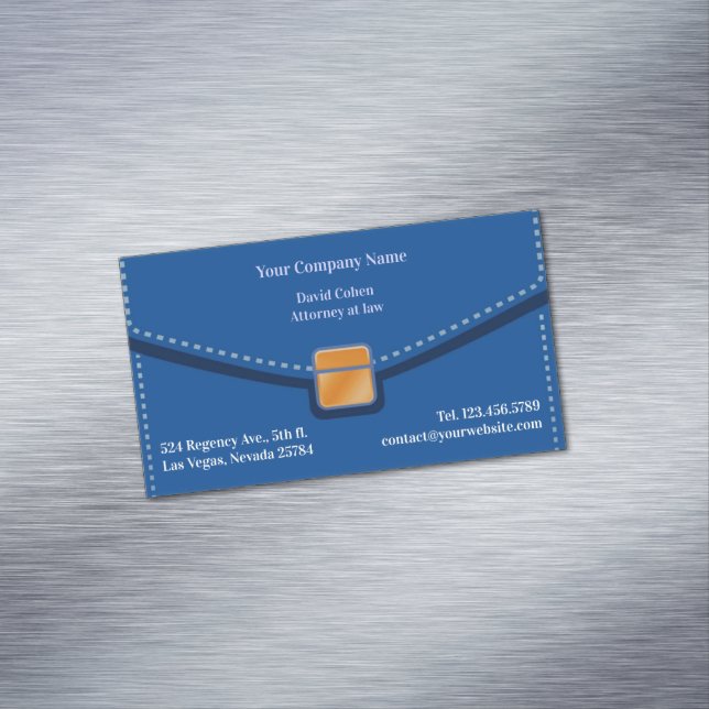 Law Briefcase Magnetiska Visitkort (In Situ)