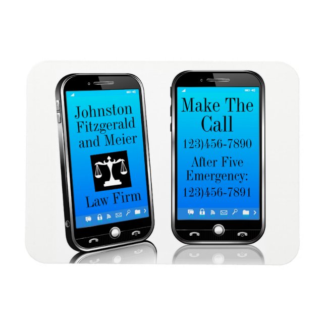 Law Firm Handy Reminder Magnet (Horisontell)