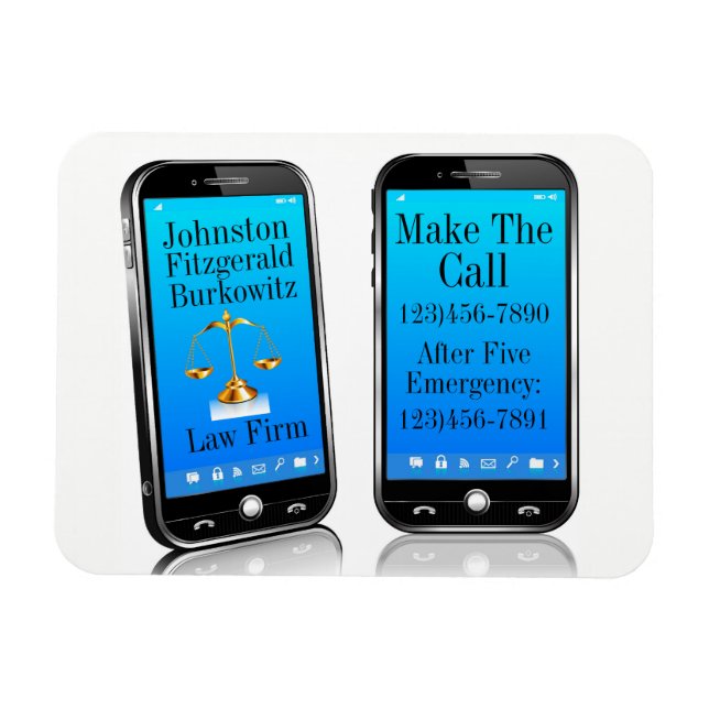 Law Firm Handy Reminder Magnet (Horisontell)