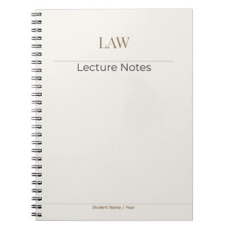 Law Notebook – Minimal Academic Edition Anteckningsbok