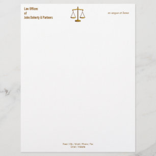 LAW OFFICE Letterhead Brevhuvud