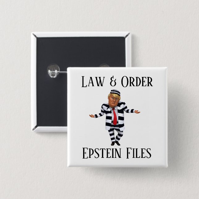 Law & Order Button Knapp (Framsida & baksida)