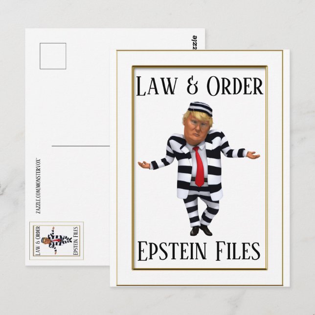 Law & Order Postcard Vykort (Fram/baksida)