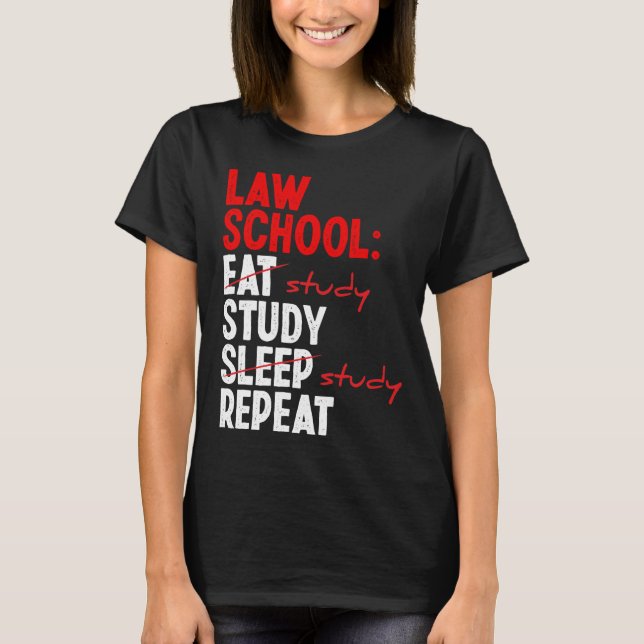 Law School Essentials Law School Gradute Law T Shirt (Framsida)