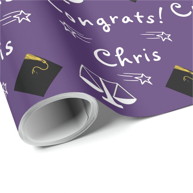 Law School Grad Gift Presentpapper (Rullad Hörn)