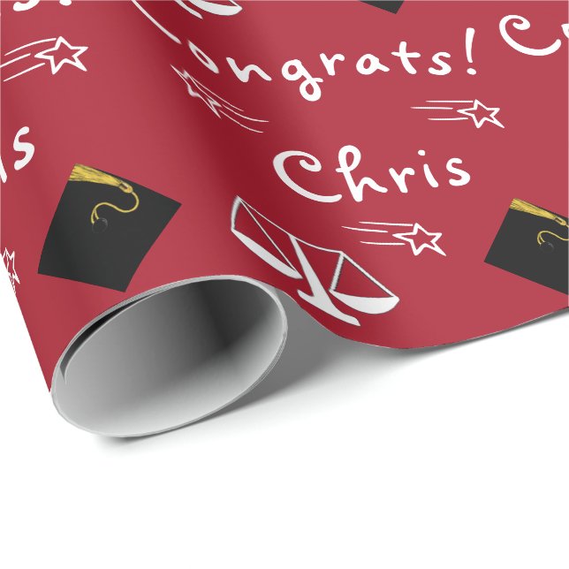 Law School Grad Gift Presentpapper (Rullad Hörn)