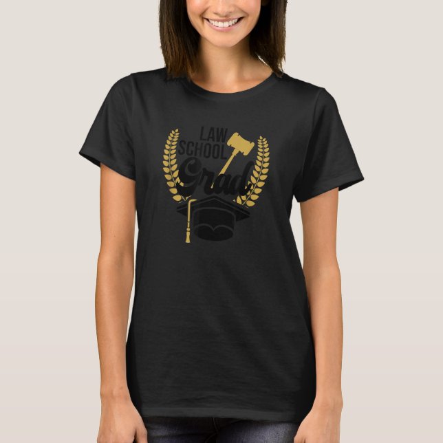 Law School Grad Law School Student Studenten T Shirt (Framsida)