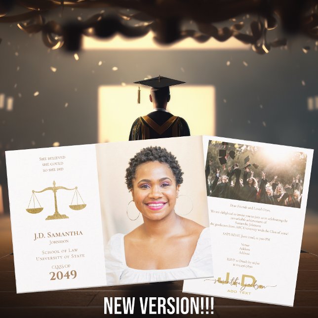 Law School Juris Doktor Photo JD LLD Studenten Inbjudningar (Skapare uppladdad)