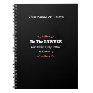 Law School Lawyer Female Student - Studenten Anteckningsbok
