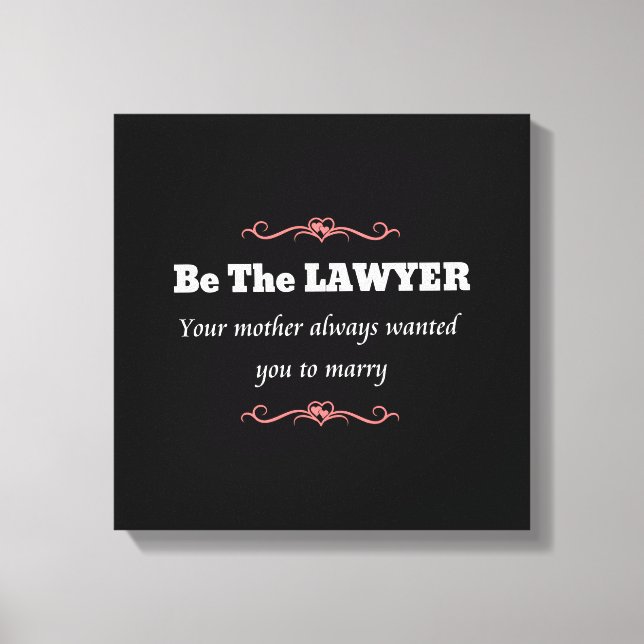 Law School Lawyer Female Student - Studenten Canvastryck (Framsida)
