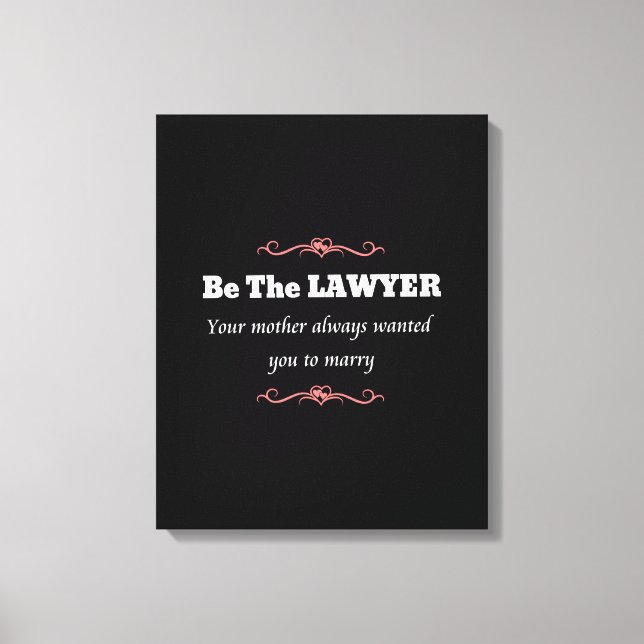 Law School Lawyer Female Student - Studenten Canvastryck (Framsida)