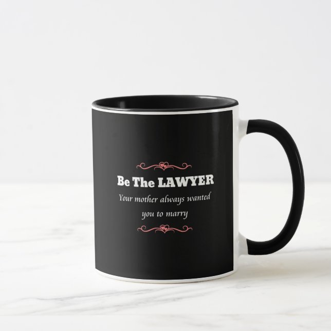 Law School Lawyer Female Student - Studenten Mugg (Höger)