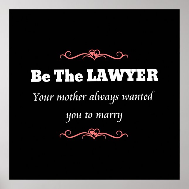 Law School Lawyer Female Student - Studenten Poster (Framsidan)