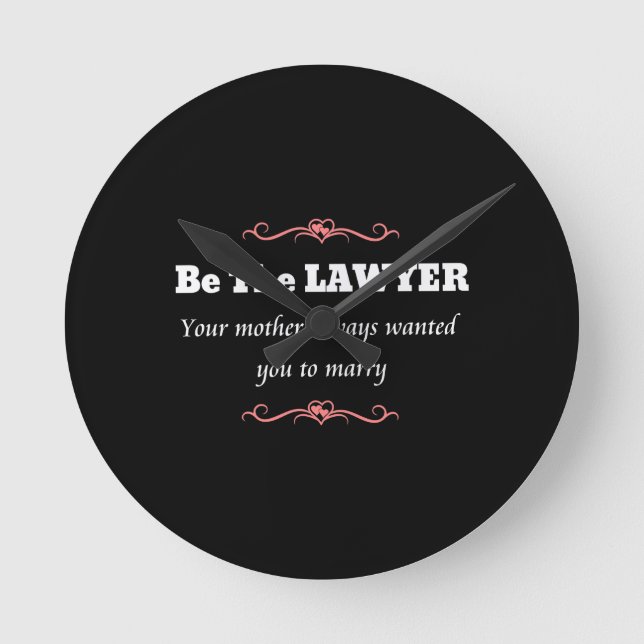 Law School Lawyer Female Student - Studenten Rund Klocka (Framsida)