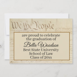 Law School Paralegal Graduation Invitation Party Meddelande